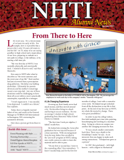 Alumni NewsSpring 2013