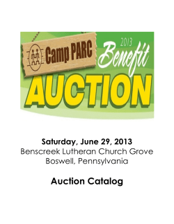 Auction Catalog