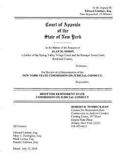 ppralu nftqr - New York State Commission on Judicial Conduct