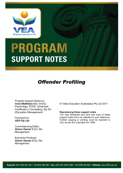 Offender Profiling