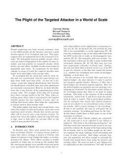The Plight of the Targeted Attacker in a World of Scale