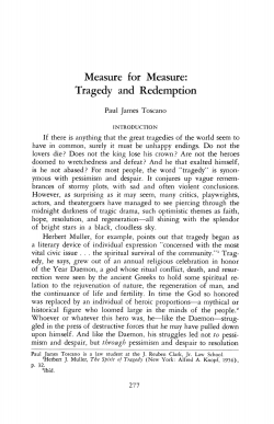 tragedy and redemption