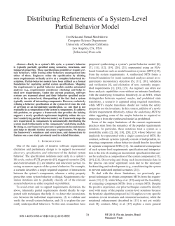 Distributing Refinements of a System