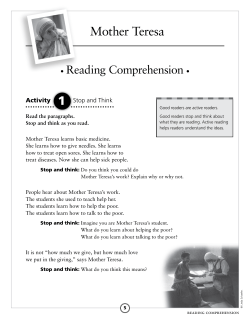 Mother Teresa - Grass Roots Press