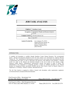 Agricultural Weights and Measures Inspector I, II