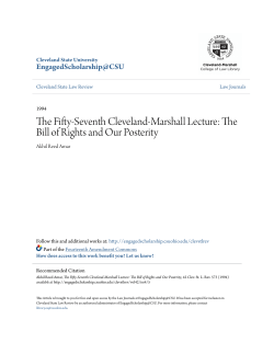 The Bill of Rights and Our Posterity