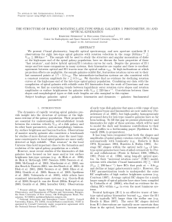 THE STRUCTURE OF RAPIDLY ROTATING LATE