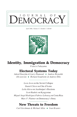 Democracy`s Doubles - Journal of Democracy