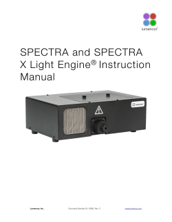 SPECTRA X User Manual