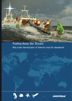 Trading Away Our Oceans - World Trade Organization