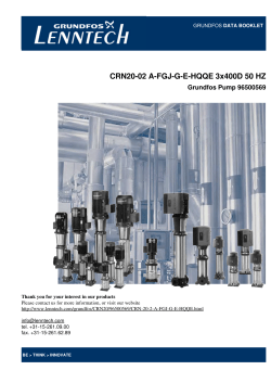 Grundfos CRN 20-2 pump : CRN20-02 A-FGJ-G-E