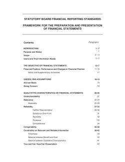 The Conceptual Framework for Financial Reporting