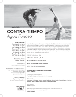 CONTRA-TIEMPO Agua Furiosa
