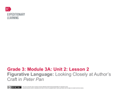 Grade 3: Module 3A: Unit 2 - Williamsville Central School District