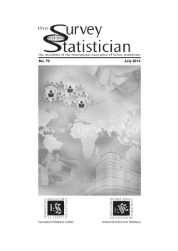 The Survey Statistician, No. 70, July 2014