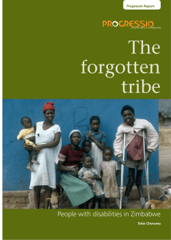 The forgotten tribe: People with disabilities in Zimbabwe
