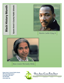 Black History Month - Queen Anne`s County Public Schools