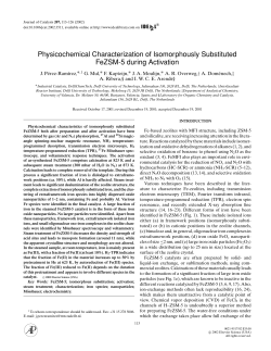 Physicochemical Characterization of Isomorphously Substituted