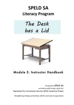 Module 3 Instructor - Speld-sa