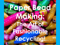 Paper Bead Making