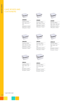 CAKE BOXES AND CONTAINERS