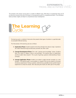 Experiments Tricks and Activities