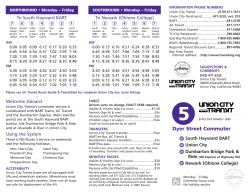 Route 5 Dyer Street Commuter Brochure