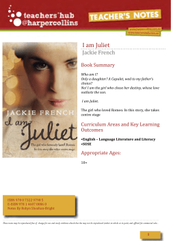 I am Juliet - Harper Collins Australia