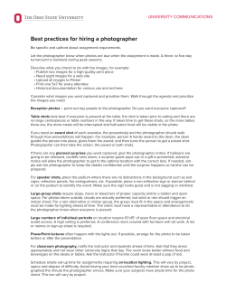 Best practices for hiring a photographer