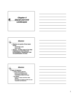 Chapter 4 Glacial and Arid Landscapes