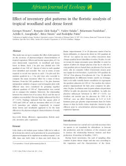 Effect of inventory plots patterns in the floristic analysis of