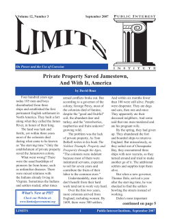 September Issue - Public Interest Institute