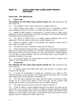 PART II HIGH JUMP AND LONG JUMP WORLD RECORDS