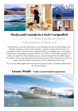 Alaska and Canada in a Style Unequalled