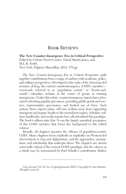 The New Counter-Insurgency Era in Critical