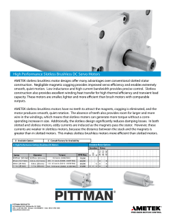 High Performance Slotless Brushless DC Servo