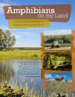 Amphibians on my Land - Alberta Conservation Association