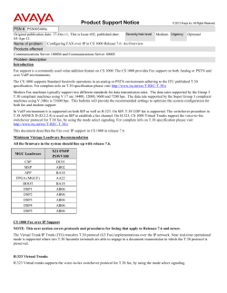 Product Support Notice