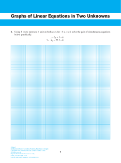 Graph of LEquation in 2 unknows_Chap8