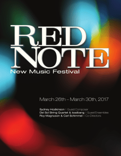 calendar of events - College of Fine Arts Illinois State University