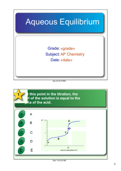 Multiple Choice Review