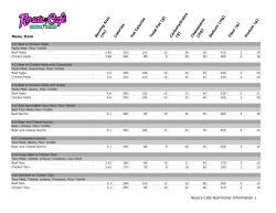 Nutritional Facts