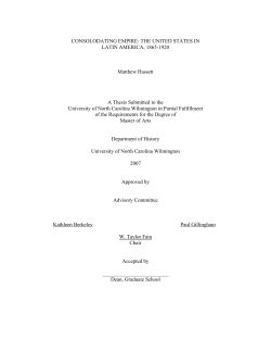 the United States in Latin America, 1865-1920
