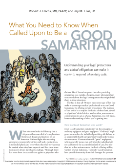 Good SAMARITAN
