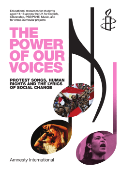 The Power of Our Voices - Amnesty International UK