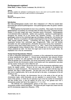 Parthenogenesis explained