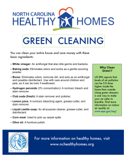 Green Cleaning