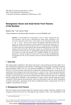 Strangeness Vector and Axial-Vector Form Factors of the Nucleon