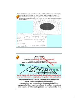 equipotential lines parallel constant head boundaries