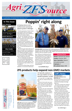 Fall 2013 - Zeeland Farm Services